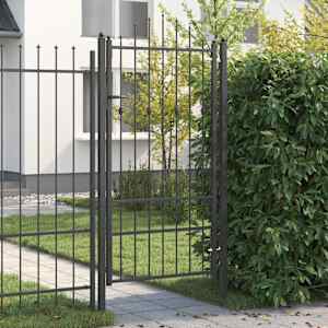 Ograjna vrata HORST 100 x 175 cm Kovina Črna Zaklenljivo