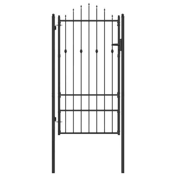 vidaXL Tara aed ASTEN 100 x 175 cm Metall Must Lukustatav