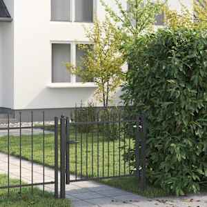 Ograjna vrata HORST 100 x 75 cm Kovina Črna Zaklenljivo