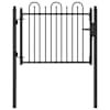 vidaXL Tara aed DRONTEN 100 x 75 cm Metall Must Lukustatav