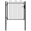 vidaXL Tara aed DRONTEN 100 x 100 cm Lukustatav Metall Must