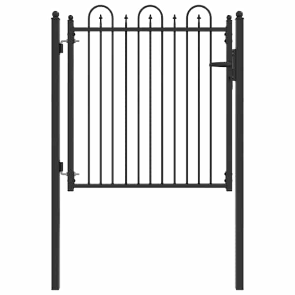 vidaXL Tara aed DRONTEN 100 x 100 cm Metall Must Lukustatav
