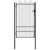 vidaXL Tara aed DRONTEN 100 x 175 cm Teras Must Lukustatav