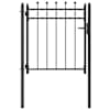 vidaXL Tara aed HORST 100 x 100 cm Metall Must Lukustatav