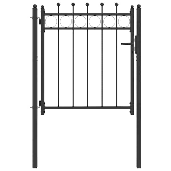 vidaXL Tara aed HORST 100 x 100 cm Metall Must Lukustatav