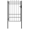 vidaXL Tara aed TILBURG 100 x 150 cm Lukustatav Metall Must