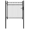 vidaXL Tara aed BAARLO 100 x 100 cm Lukustatav Metall Must