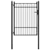 vidaXL Tara aed BAARLO 100 x 125 cm Metall Must Lukustatav