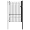 vidaXL Tara aed BAARLO 100 x 150 cm Lukustatav Metall Must