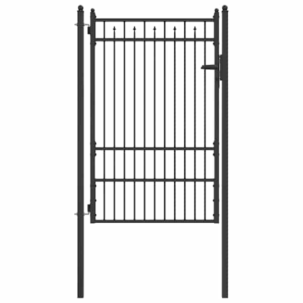 vidaXL Tara aed BAARLO 100 x 150 cm Metall Must Lukustatav