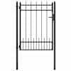 vidaXL Tara aed HORST 100 x 125 cm Lukustatav Teras Must