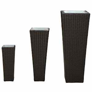 Venkovní set 3 pcs Černá Kov - obrázek 7