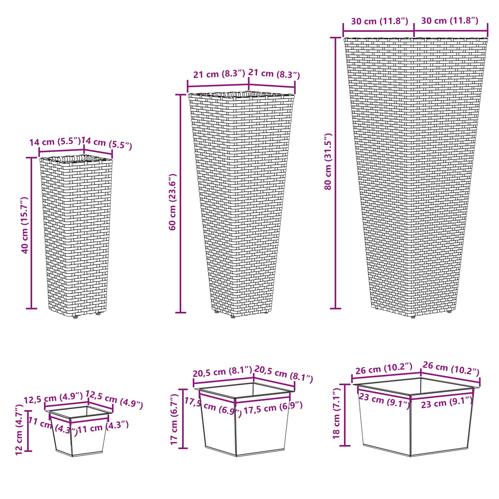 Tuinset 3 pcs Metaal image 10