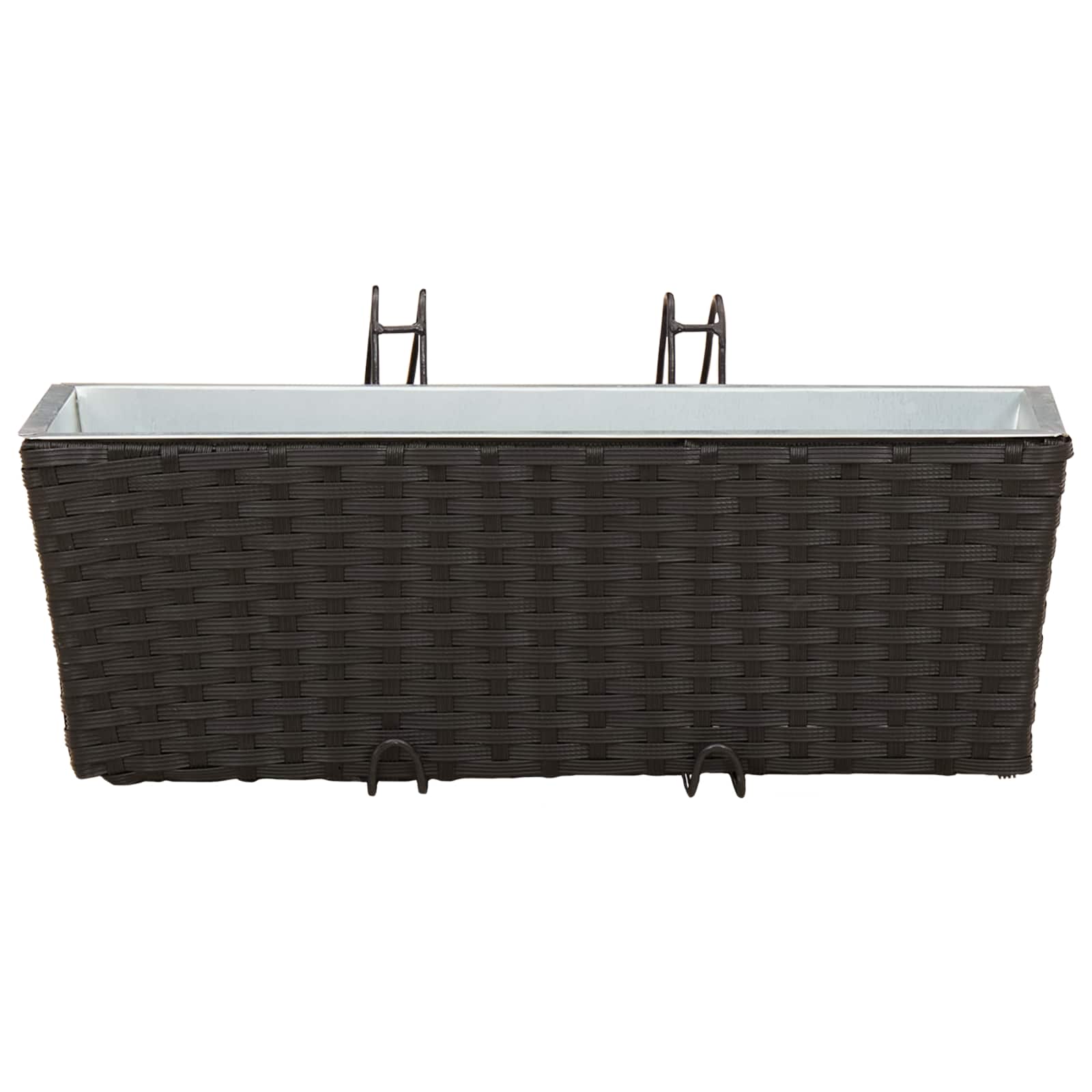 Reling 2 pcs Zwart 50 x 17 x 17 cm Metaal image 5