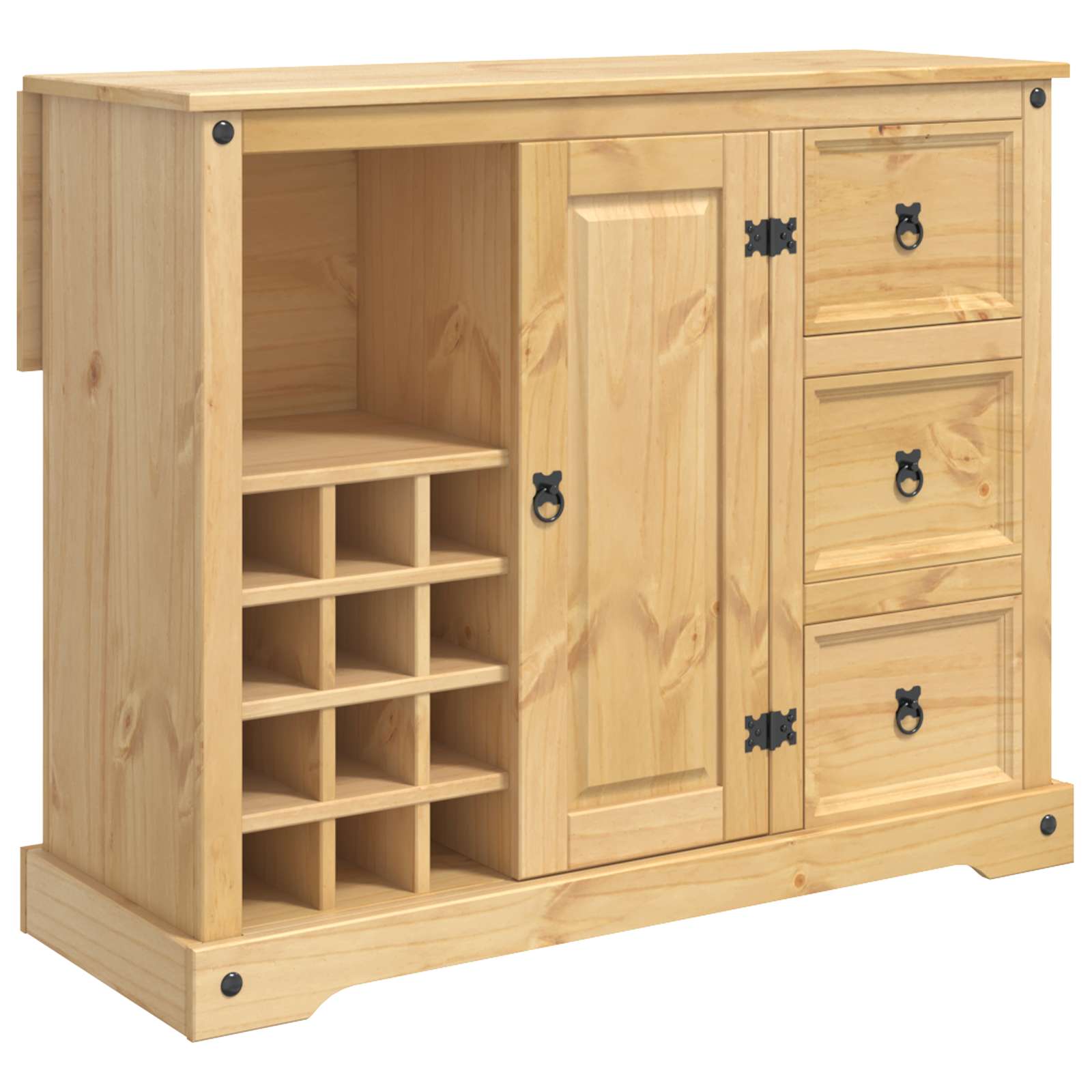 VidaXL Depozitare pentru bucătărie Ceară de Miere 112 x 70 x 91,5 cm