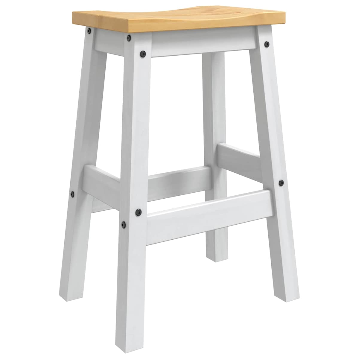 Barbænk 2 stk. 44 x 30 x 63 cm Massiv fyr - Billede 3