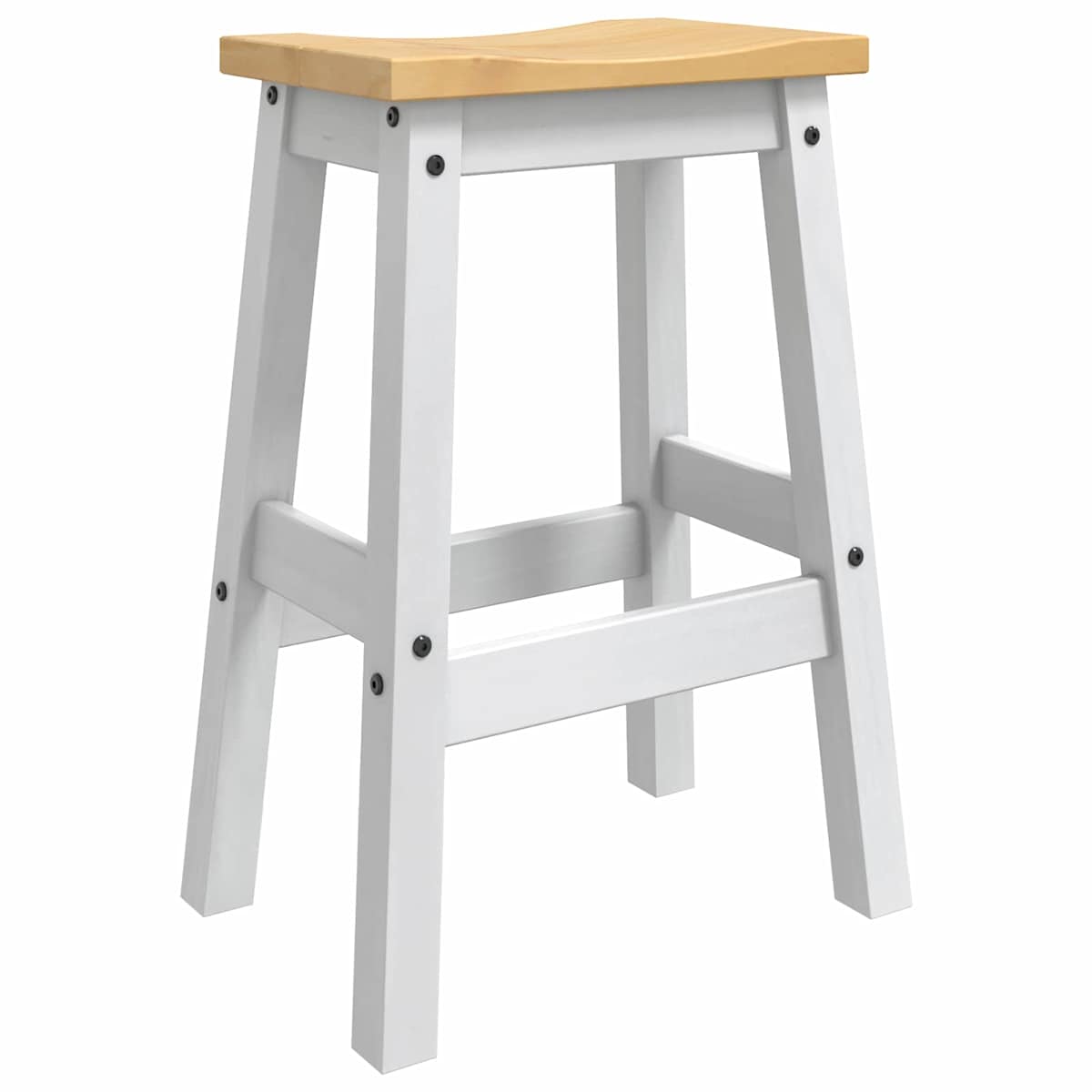Barbænk 2 stk. 44 x 30 x 63 cm Massiv fyr - Billede 6