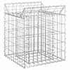 vidaXL Gabioni t&otilde;stetud voodi 50 x 50 x 60 cm Tsingitud teras H&otilde;bedane