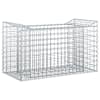 vidaXL Gabioni t&otilde;stetud voodi 50 x 100 x 60 cm Tsingitud teras