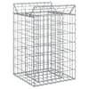 vidaXL Gabioni t&otilde;stetud voodi 50 x 50 x 80 cm Tsingitud teras H&otilde;bedane