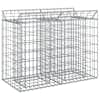 vidaXL Gabioni t&otilde;stetud voodi 100 x 50 x 80 cm Tsingitud teras