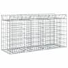 vidaXL Gabioni t&otilde;stetud voodi 150 x 50 x 80 cm Tsingitud teras