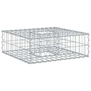 vidaXL Gabioni t&otilde;stetud voodi 60 x 60 x 20 cm Tsinkteras H&otilde;bedane