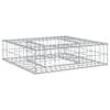 vidaXL Gabioni t&otilde;stetud voodi 80 x 80 x 20 cm Tsinkteras H&otilde;bedane