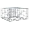 vidaXL Gabioni t&otilde;stetud voodi 80 x 80 x 40 cm Tsinkteras H&otilde;bedane