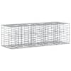 vidaXL Gabioni t&otilde;stetud voodi 180 x 60 x 55 cm Tsingitud teras