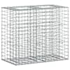 vidaXL Gabioni t&otilde;stetud voodi 90 x 50 x 80 cm Tsingitud teras H&otilde;bedane