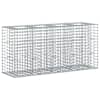 vidaXL Gabioni t&otilde;stetud voodi 170 x 50 x 80 cm Tsingitud teras