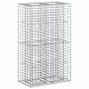 vidaXL Gabioni t&otilde;stetud voodi 90 x 50 x 150 cm Tsingitud teras