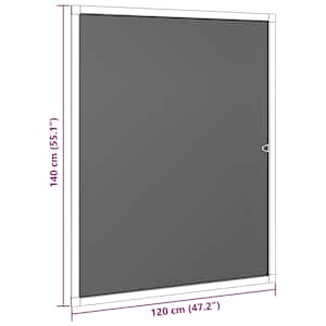 Sítko na okna Hnědá 120 x 140 cm Hliník a sklolaminát - obrázek 8