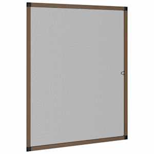 vidaXL Putukav&otilde;rk akendele Pruun 130 x 150 cm Alumiinium ja klaaskiud