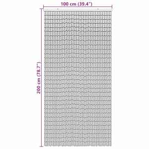 Dveřní záclona proti hmyzu vícebarevná 100 x 200 cm Bambus - obrázek 5