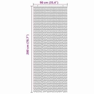 Dveřní záclona proti hmyzu vícebarevná 90 x 200 cm Bambus - obrázek 6