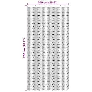 Dveřní záclona proti hmyzu vícebarevná 100 x 200 cm Bambus - obrázek 6
