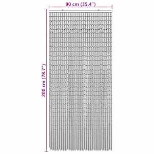 Dveřní záclona proti hmyzu vícebarevná 90 x 200 cm Bambus - obrázek 5