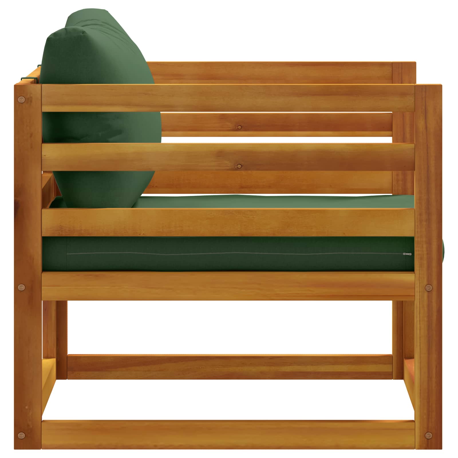 Modulaire fauteuil met kussens 100 % polyester Massief Acacia image 3