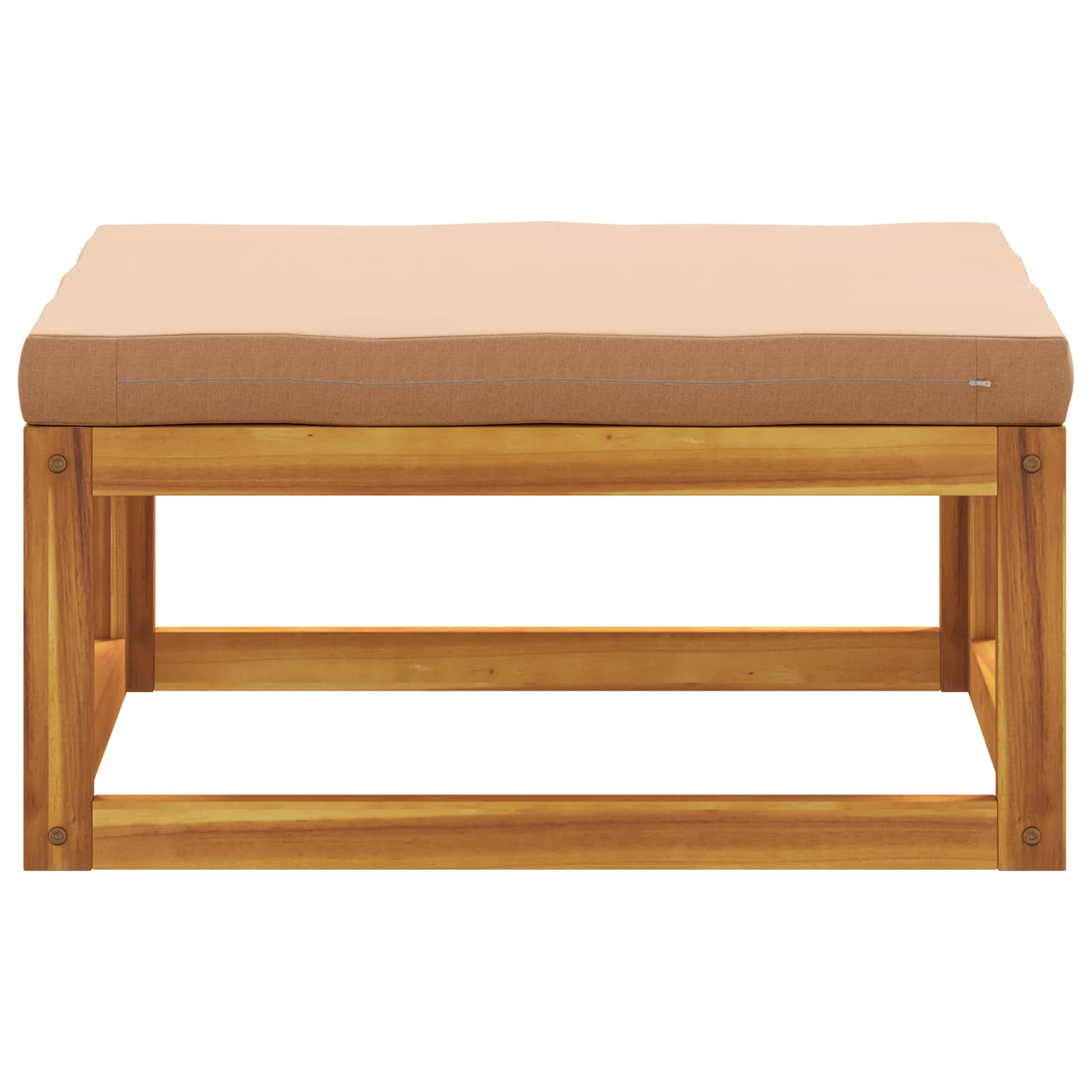 Modulaire voetenbank met kussens 100 % polyester Massief Acacia image 2