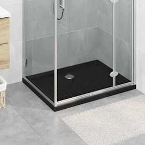 Sprchový základní tác s tečkami 90 x 70 x 4 cm ABS Černá