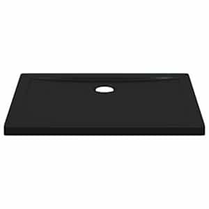 Sprchový základní tác s tečkami 90 x 70 x 4 cm ABS Černá - obrázek 3
