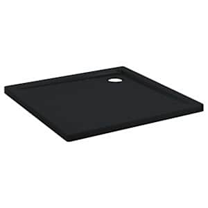 vidaXL Du&scaron;i alusplaat t&auml;ppidega 90 x 90 x 4 cm ABS Must