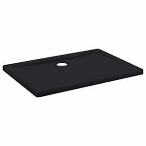 Sprchový základní tác s tečkami 100 x 70 x 4 cm ABS Černá - obrázek 2