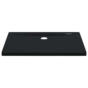 Sprchový základní tác s tečkami 100 x 70 x 4 cm ABS Černá - obrázek 3
