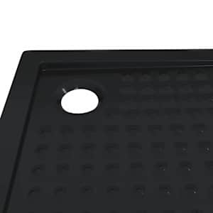 Sprchový základní tác s tečkami 80 x 80 x 4 cm ABS Černá - obrázek 6