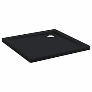 vidaXL Du&scaron;i alusplaat t&auml;ppidega 80 x 80 x 4 cm ABS Must