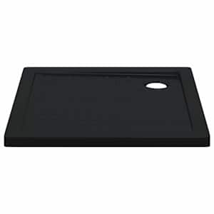 Sprchový základní tác s tečkami 80 x 80 x 4 cm ABS Černá - obrázek 3