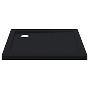 Sprchový základní tác s tečkami 80 x 80 x 4 cm ABS Černá - obrázek 4